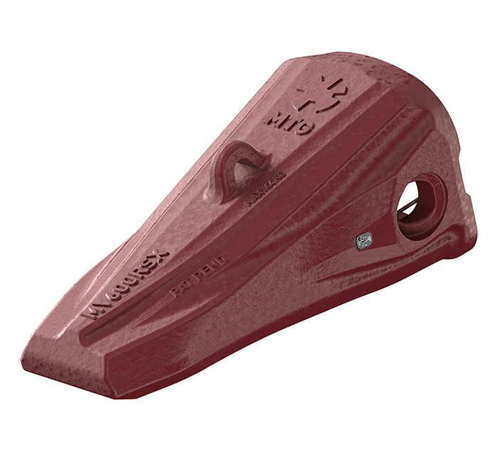 MTG SYSTEMS / VEEMET ROPE SHOVELS - Tooth Design RSX in isometric view