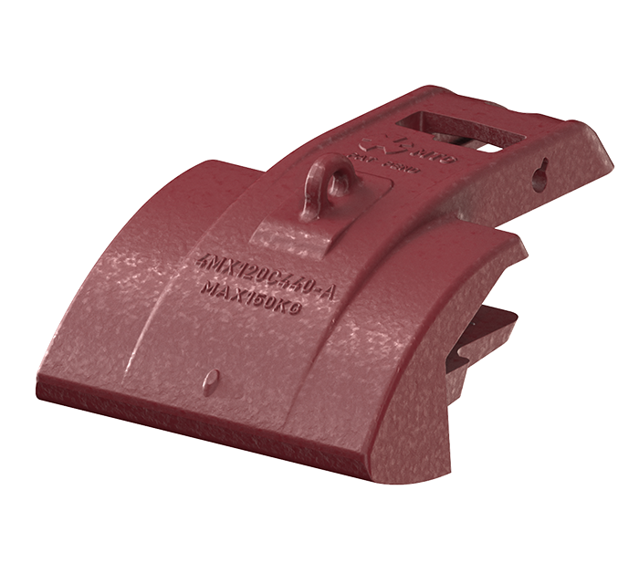 MTG SYSTEMS / PROMET - Central lip shroud for excavators and draglines in isometric view