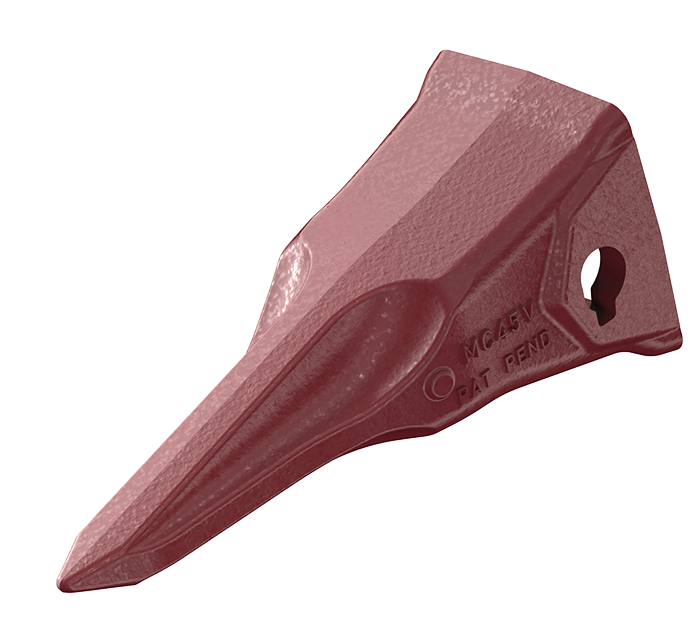 MTG PLUS - Side Pin Hammerless Tooth V in isometric view