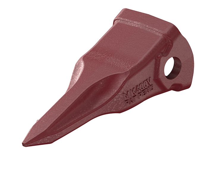 MTG PLUS - KOMATSU* Side Pin Tooth V in isometric view