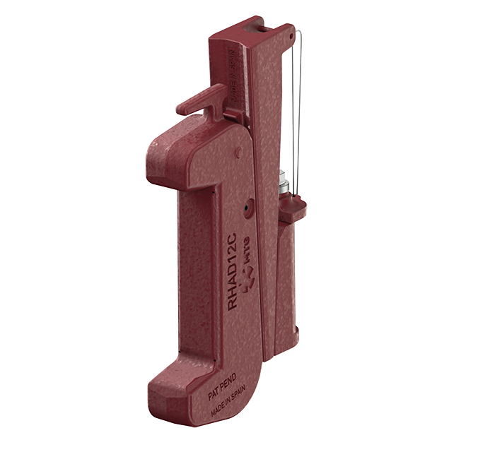 MTG SYSTEMS / STARMET ROPE SHOVELS - Ratchet Hammerless locking system (kit) in isometric view