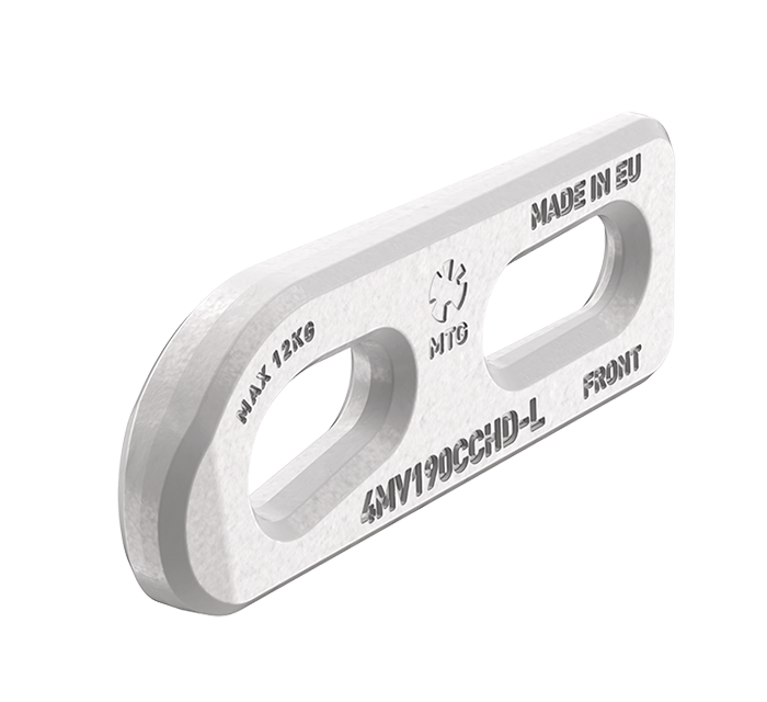 MG SYSTEMS / VEEMET - Lateral Wear Plate for Corner Adapters HD-L in isometric view
