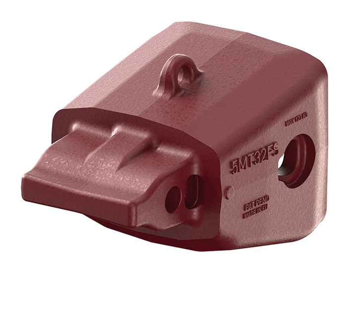 MTG SYSTEMS / TWINMET - Intermediate Adapter MT-FS for Front Shovels in isometric view