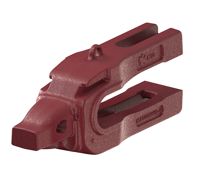 MTG SYSTEMS / STARMET ROPE SHOVELS - Standard adapter in isometric view