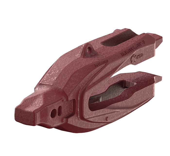 MTG SYSTEMS / VEEMET ROPE SHOVELS - Penetration Adapter for BK600 in isometric view