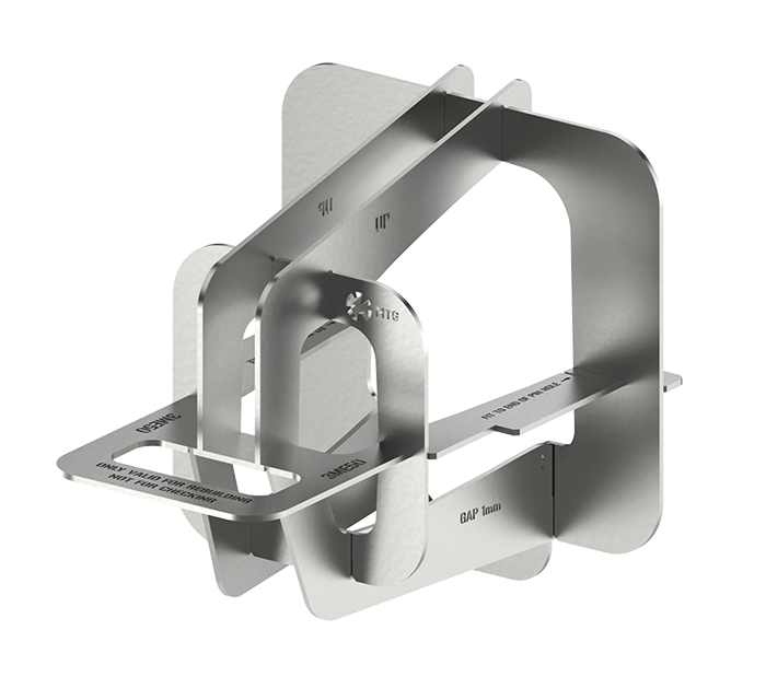 MTG SYSTEMS / RIPMET - Nose rebuilding gauge in isometric view