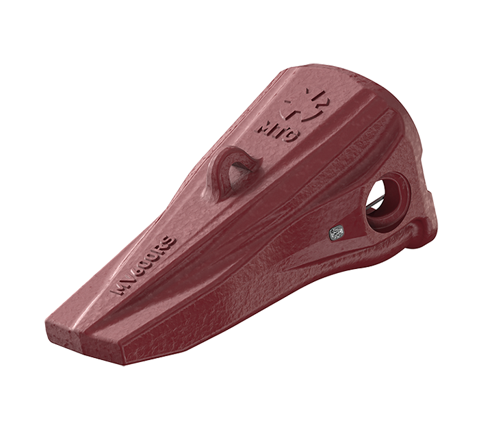 MTG SYSTEMS / VEEMET ROPE SHOVELS - Tooth Design RS in isometric view
