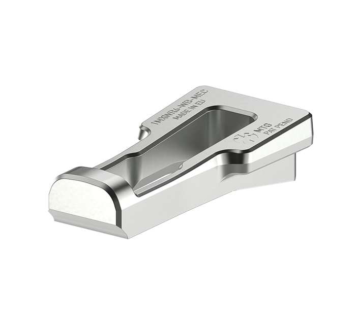 MTG SYSTEMS / PROMET - Weld-on base for wide radius dipper shrouds in isometric view