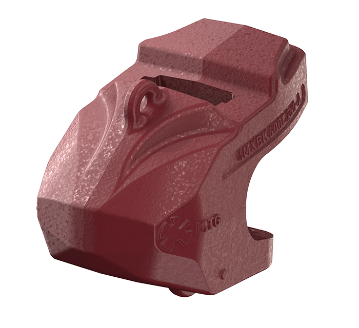 MTG SYSTEMS / PROMET - Lip shroud for wide radius Rope Shovel dipper designs in isometric view
