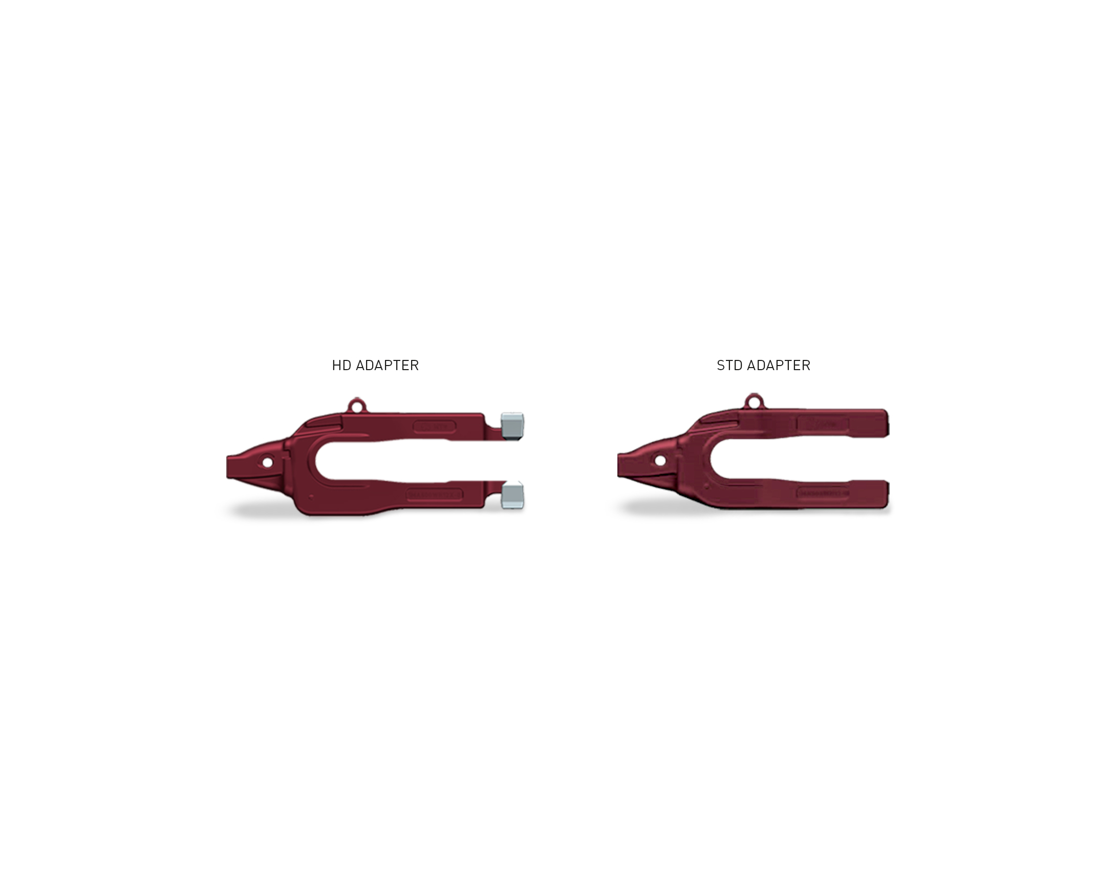 Porte-dent HD comparé au STD