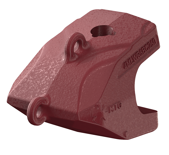 MTG PLUS - Lip shroud for Wide Radius dipper designs in isometric view