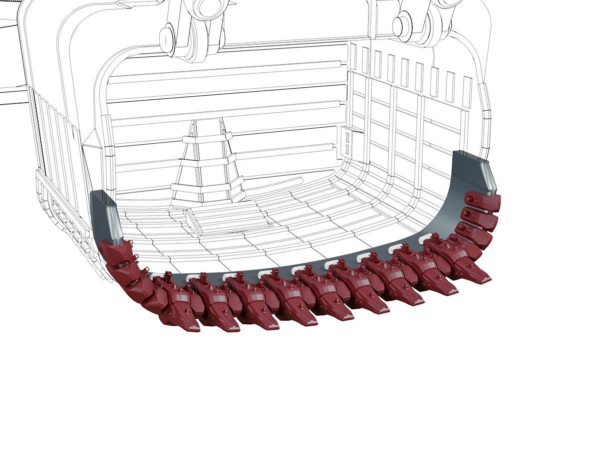 Configuration_Rope_Shovel_mining_P&H4100(WR-WH12)
