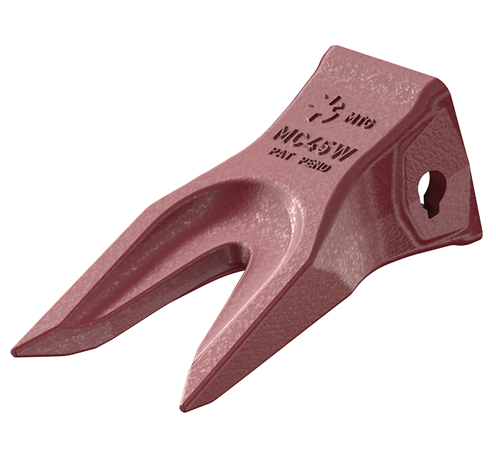 MTG PLUS - Side Pin Hammerless Tooth W in isometric view