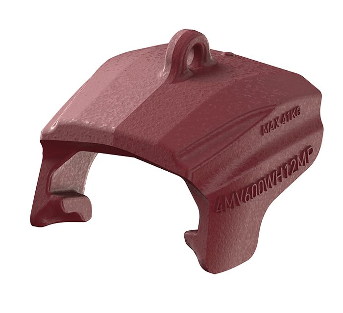 MTG SYSTEMS / VEEMET ROPE SHOVELS - Wear Cap Penetration MP in isometric view